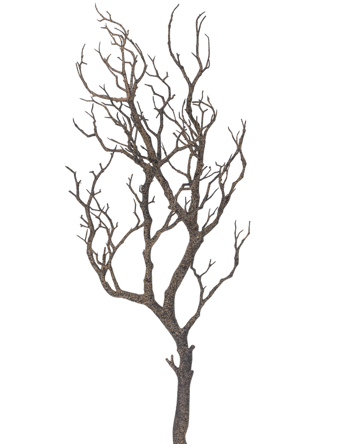Der Art-Dekorationszweig 89 cm zeigt einen Baum ohne Blätter mit vielen dünnen, gewundenen Ästen vor einem schlichten weißen Hintergrund.