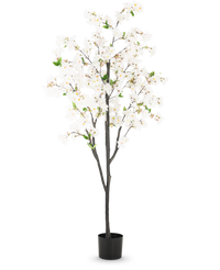 Künstliche Kirschblüte 180 cm weiß