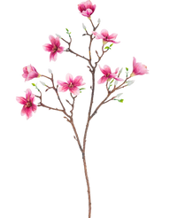 Künstlicher Zweig Magnolie kleinblütig 89 cm rosa
