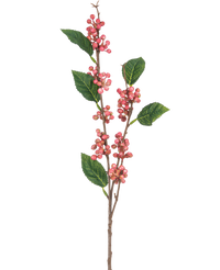Künstlicher Zweig Beeren 64 cm rosa