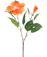 Künstliche Blume Hibiskus 64 cm orange
