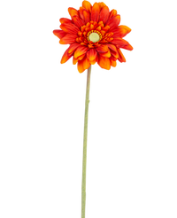 Künstliche Blume Gerbera mini 47 cm soft orange