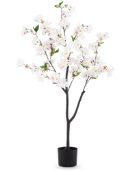 Künstliche Kirschblüte 120 cm weiß