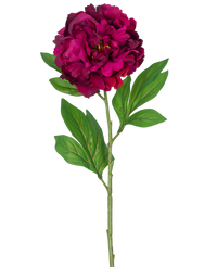 Künstliche Blume Pfingstrose 77 cm aubergine