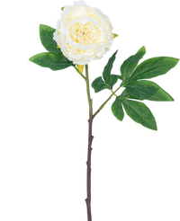 Künstliche Blume Pfingstrose 61 cm weiß