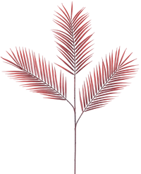 Künstlicher Farn 100 cm rot