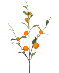 Künstlicher Mandarinenzweig 93 cm orange