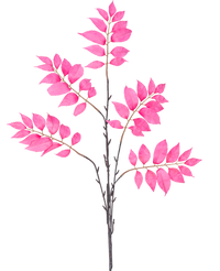 Künstlicher Farnzweig 83 cm rosa