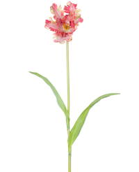 Künstliche Blume Französisch Sittich Tulpe 76 cm rot/gelb