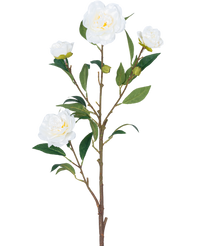 Künstliche Blume Cammellia 80 cm weiß
