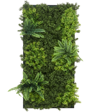 Künstliche Hecke 50x100 cm UV schwarzer Rahmen