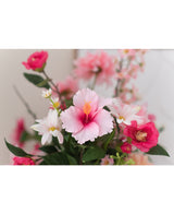 Künstliche Blume Hibiskus 64 cm hellrosa