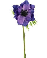 Künstliche Blume Anemone 43 cm lila