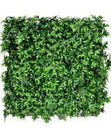 Die künstliche Efeu-Hecke 50 x 50 cm UV ist eine quadratische Platte, die dicht mit leuchtend grünen künstlichen Efeublättern bedeckt ist, die vor jedem schlichten Hintergrund für ein üppiges, natürliches Aussehen sorgen.