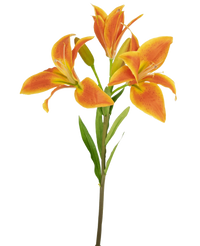 Künstliche Blume Asiatische Lilie 66 cm orange