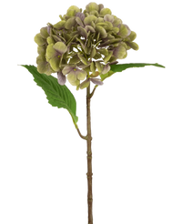 Künstliche Hortensie Deluxe 55 cm grün/violett