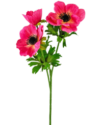 Künstliche Blume Anemone verzweigt 56 cm rosa